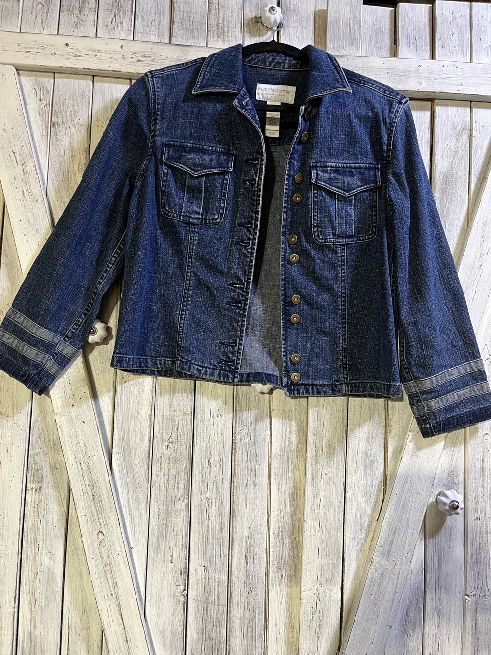 Liz Claiborne Dark Blue Denim Jacket